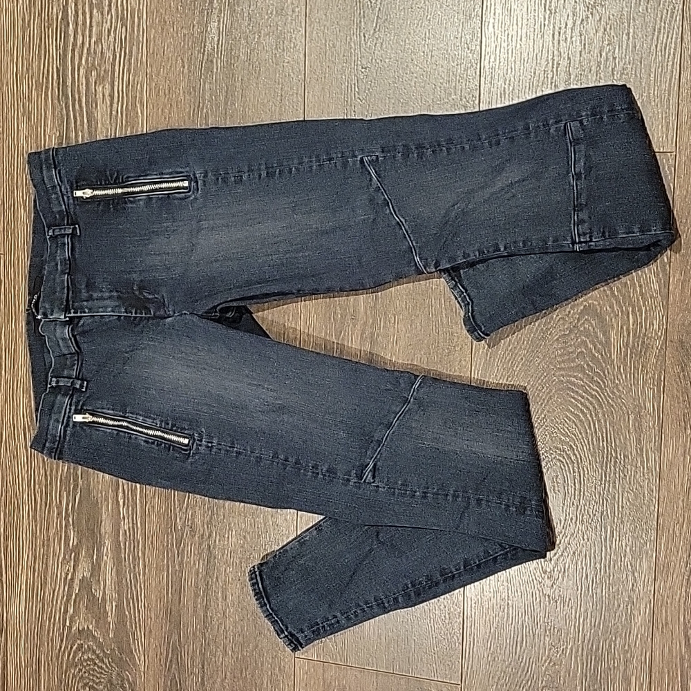❤ J BRAND TABITHA SKINNY ZIP MOTO JEANS, STRETCH, SKINNY, FITTED 8 (29)